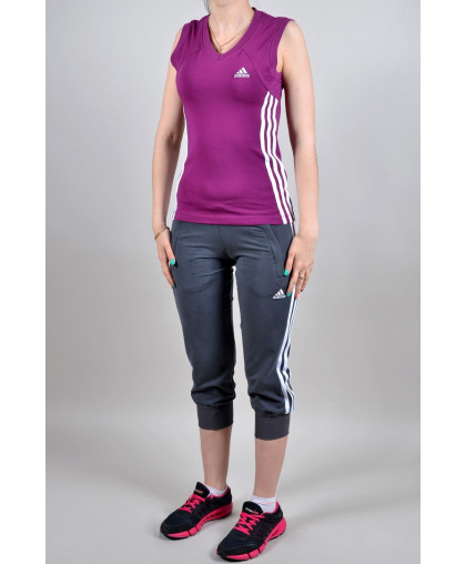 Спортивный костюм Adidas (Бриджи + майка) (4007-2)