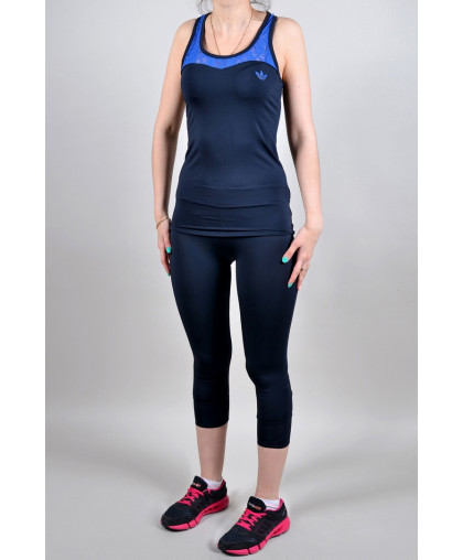 Спортивный костюм Adidas (Бриджи + майка) (4005-4)