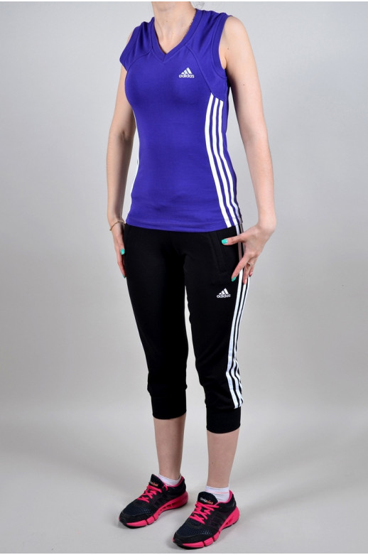 Спортивный костюм Adidas (Бриджи + майка) (4007-4)